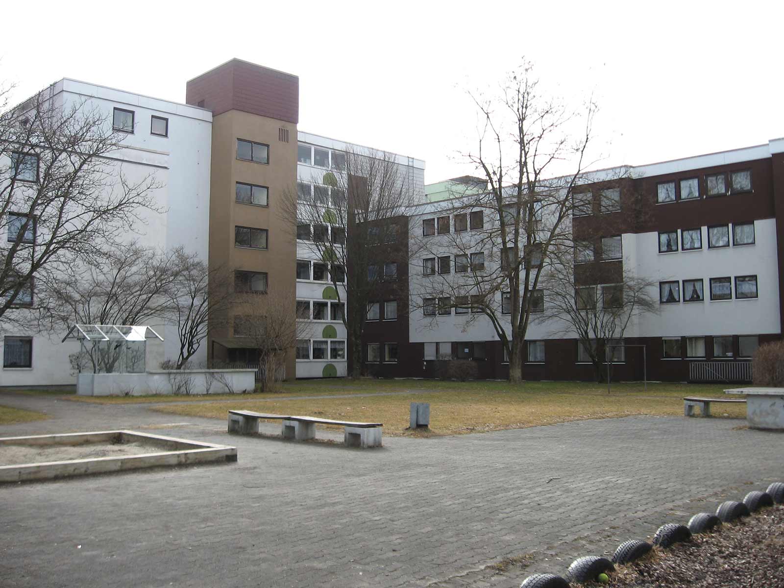 Eine Wohnanlage der Baugenossenschaft Geretsried.